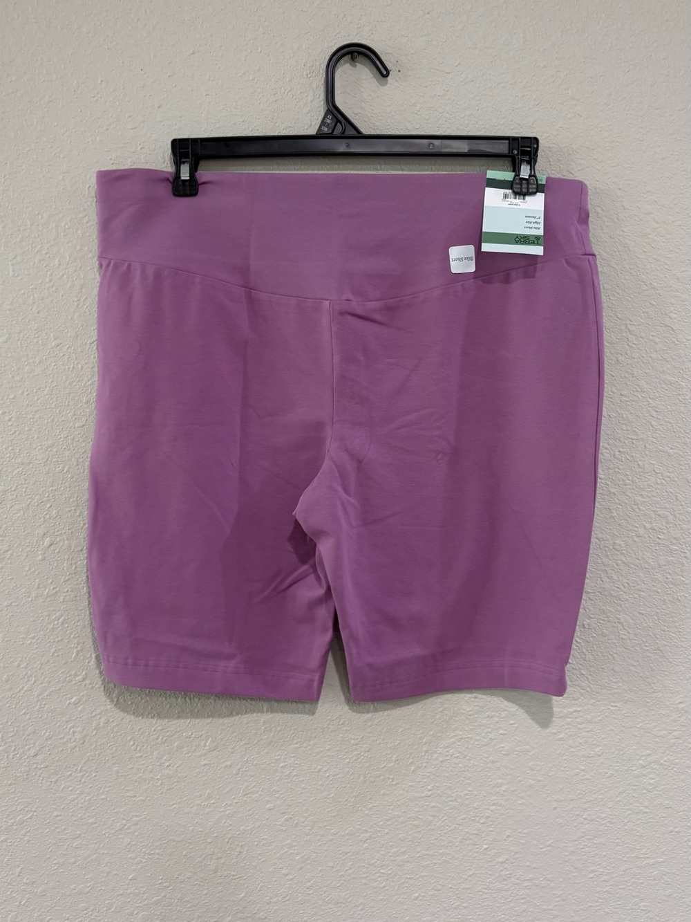 Women's High-Waist Purple Active Shorts xl